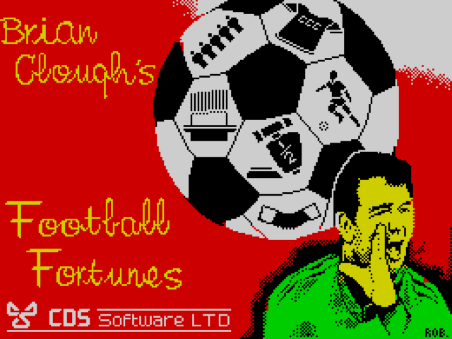 Brian Clough's Football Fortunes title screen for ZX Spectrum
